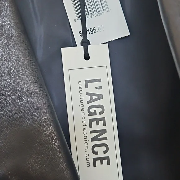 NWT. L'Agence Lambskin Biker Jacket - Picture 5 of 7